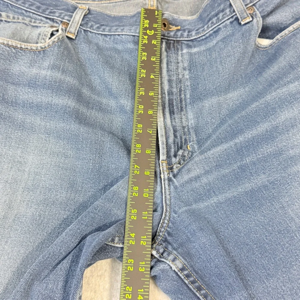 LL Bean Mens 42x34 Straight Leg Jeans Medium Wash Denim 100% Cotton OAAJ4